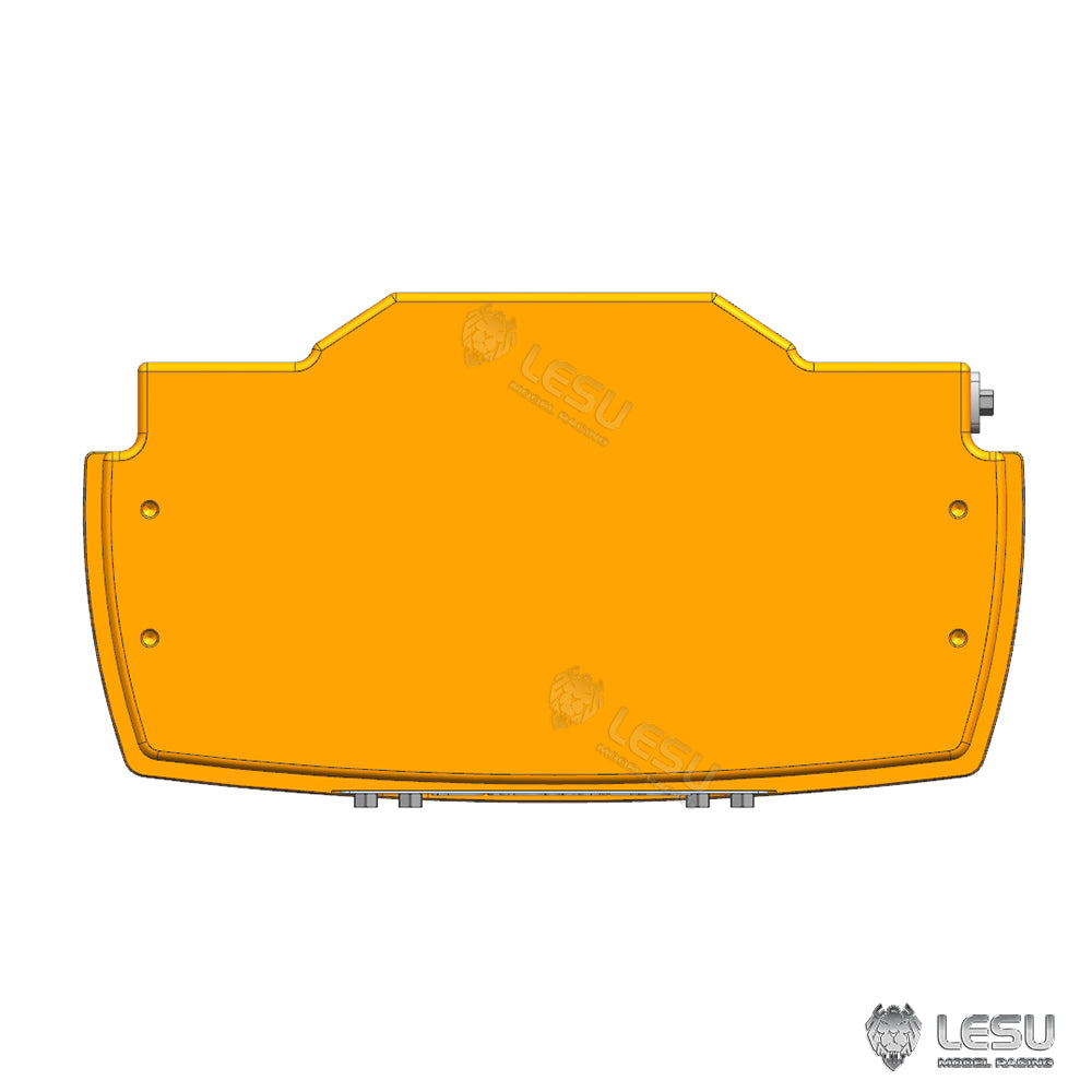 Aluminum Alloy & Brass Front Weight Increasing Module Rear Counterweight for LESU 1/14 Hydraulic RC Tractor AOUE 1050 Farm Truck DIY