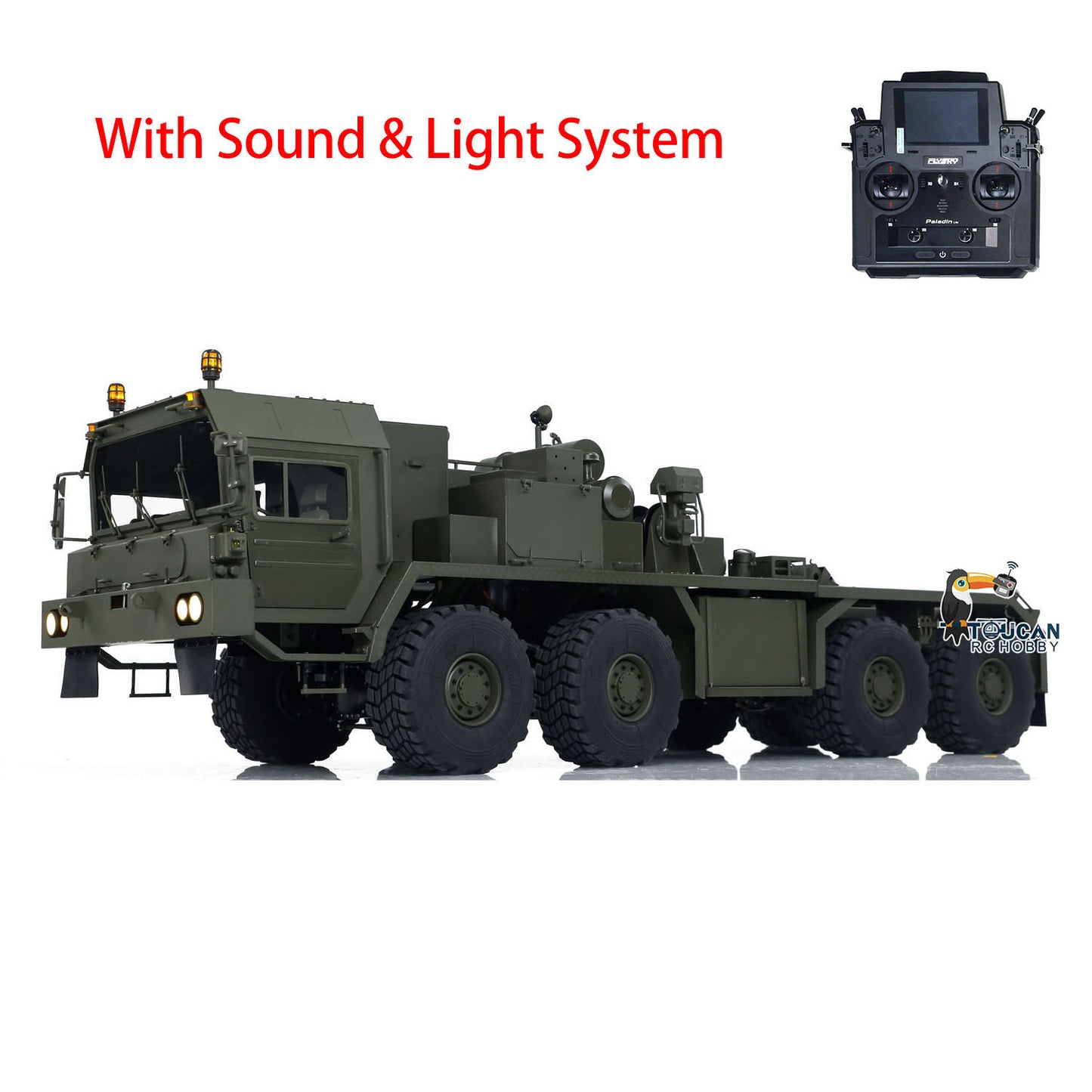 1/14 RC Tractor Truck SLT56 8x8 Full Metal Remote Control Military Transport Car