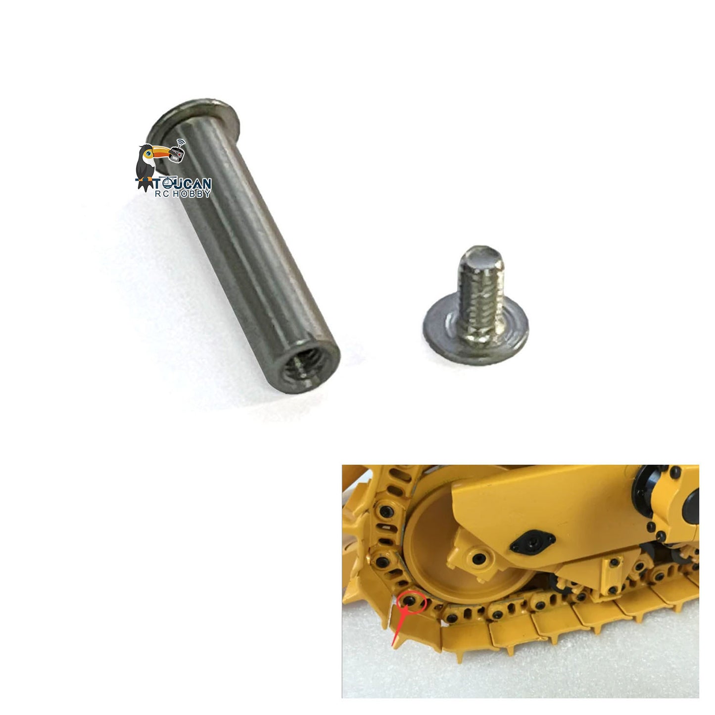 JDMODEL One Piece Track Pin 1Pair Tracks for 1/14 JDM-98 RC Hydraulic Bulldozer Radio Control Car Simulation Model DIY Parts