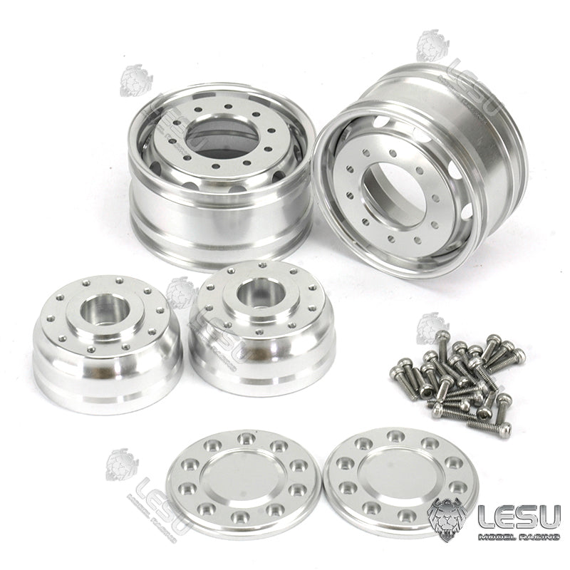 LESU Front Metal Wheel Hub for 1/14 DIY TAMIYA Model Axle RC Truck Bearing Brake