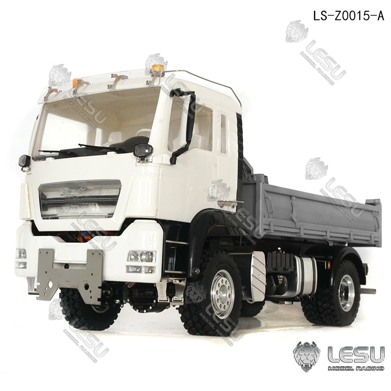 LESU 1/14 4*4 Metal Chassis TGS RC Hydraulic Dumper Radio Control Truck Model Decorative Light Parts Opitonal Versions Battery Charger