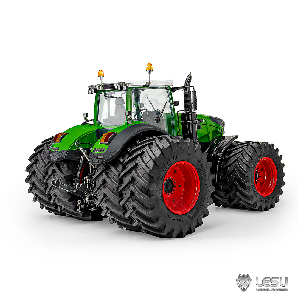 Double Wheeled LESU AOUE 1050 4x4 1/14 Metal Hydraulic RC Tractor Car Light Smoking Simulation Sound Radio Controlled Farm Truck