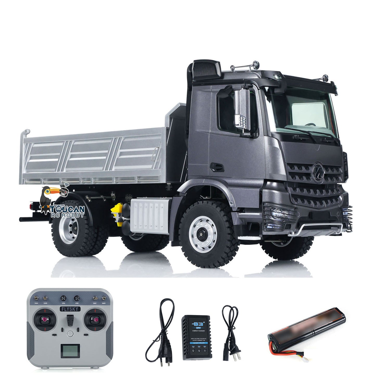 US STOCK 1/14 Kabolite 5701 RC Dump Truck 4x4 Remote Control Dumper Car Sound Light Model