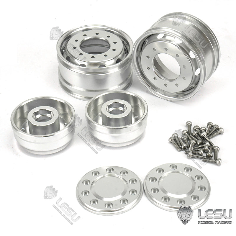 LESU Front Metal Wheel Hub for 1/14 DIY TAMIYA Model Axle RC Truck Bearing Brake