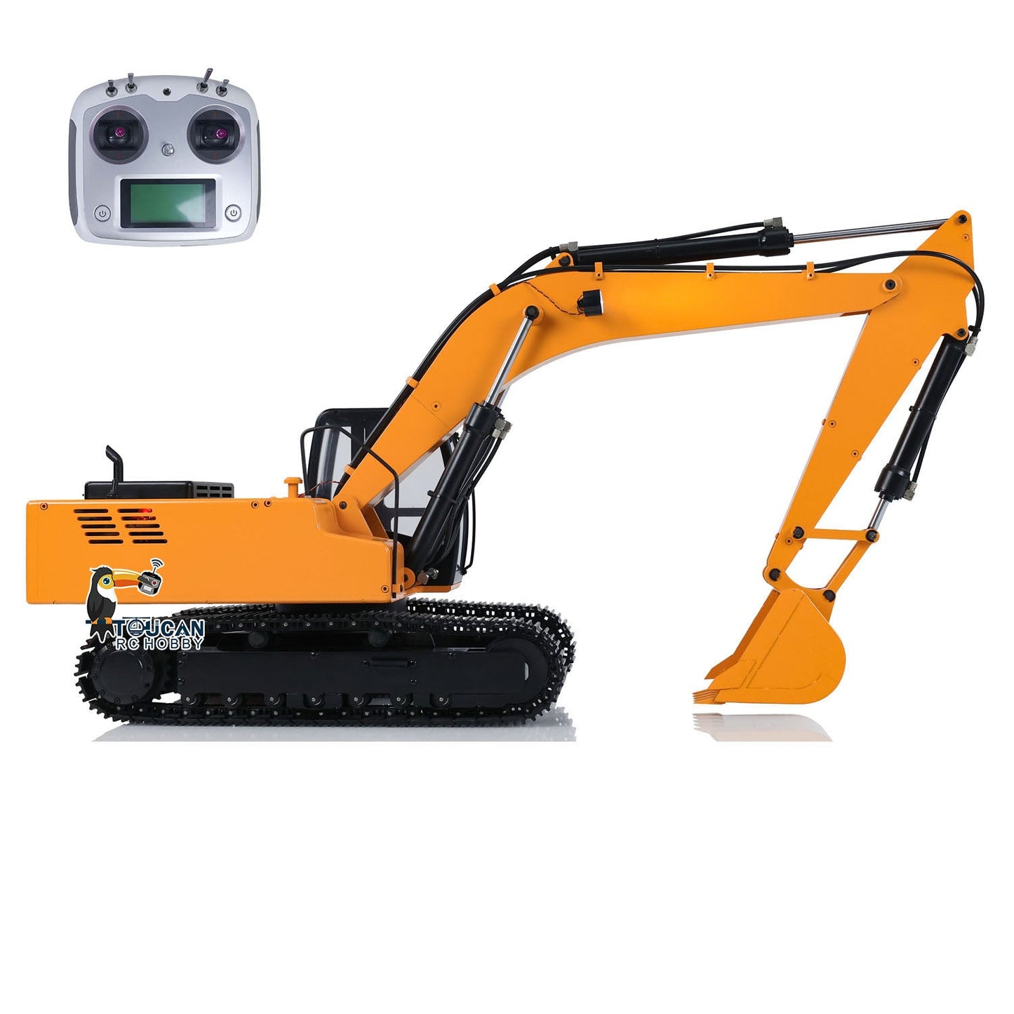 IN STOCK JDMODEL 1/12 Hydraulic Excavator 4200XL Assembled Tripper Bucket RC Hobby Grade Truck Pump Tube Tracks Radio W/O Battery Sound