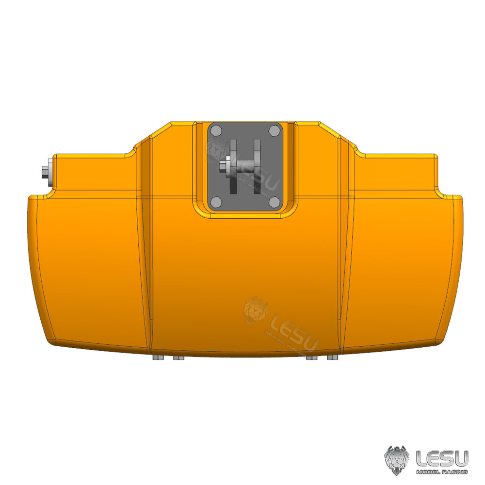 Aluminum Alloy & Brass Front Weight Increasing Module Rear Counterweight for LESU 1/14 Hydraulic RC Tractor AOUE 1050 Farm Truck DIY