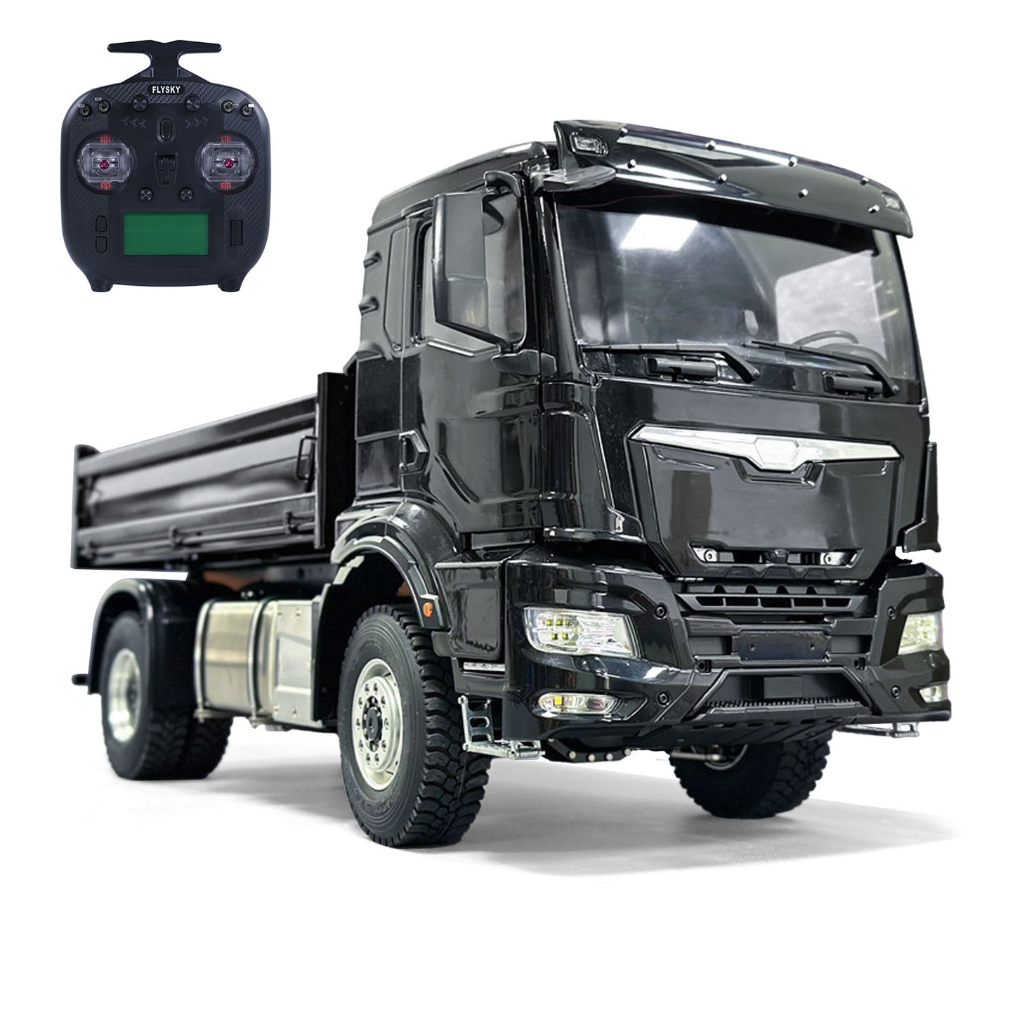 1/14 Hydraulic RC Dumper Trucks Remote Control Tipper Car Metal Cabin Lights
