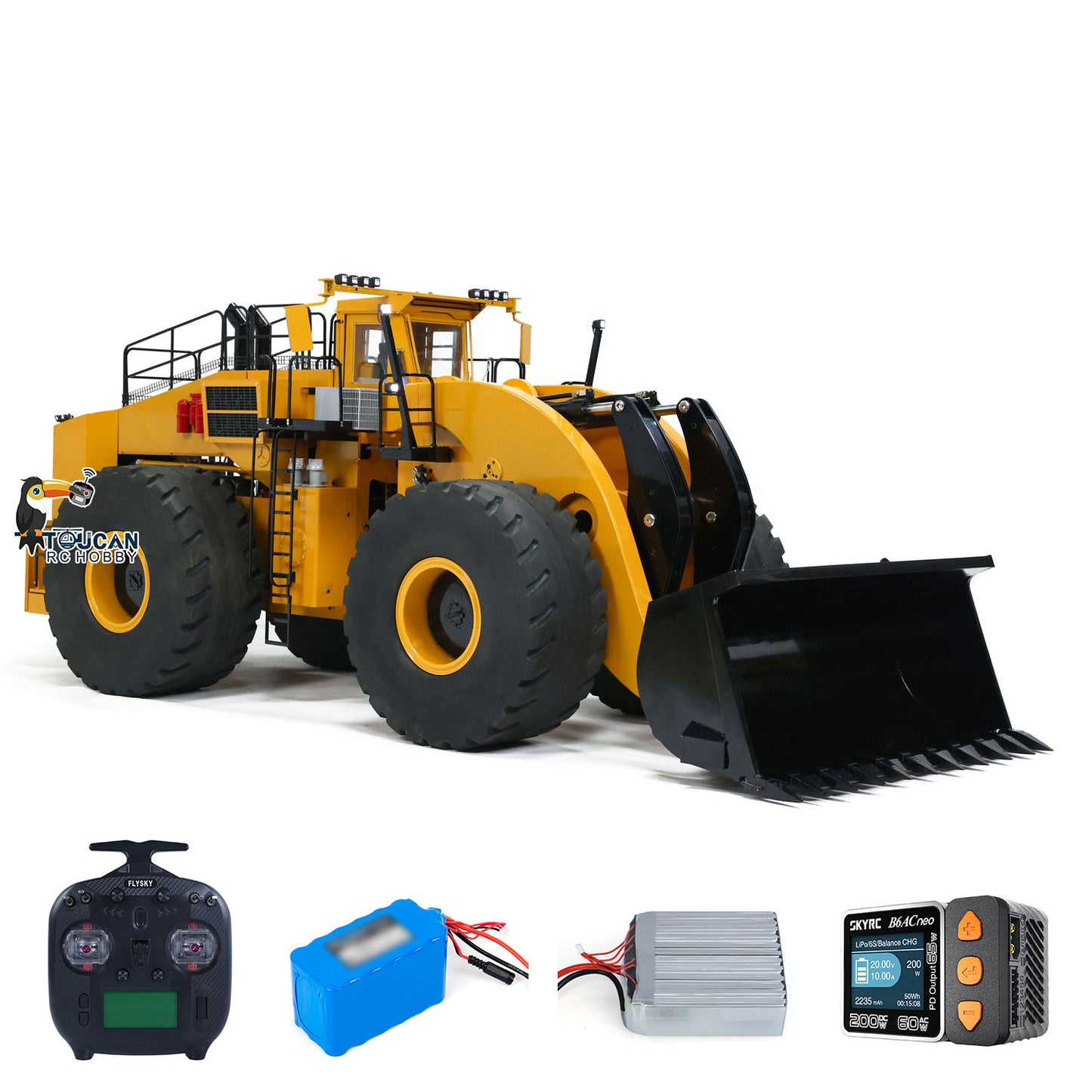 150KG! 1/14 RC Hydraulic Loader Heavy Duty L2350 Remote Control Construction Vehicles with Sound Light Smoke