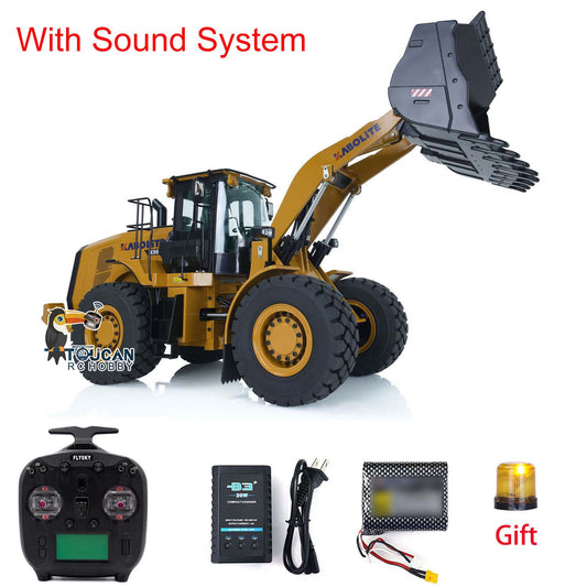 1/16 HUINA K966 KABOLITE 2.4Ghz Hydraulic RC Loader 966 Radio Control Car 7500mAh Battery 8 Channels Hydraulic Valve Pump Wheel