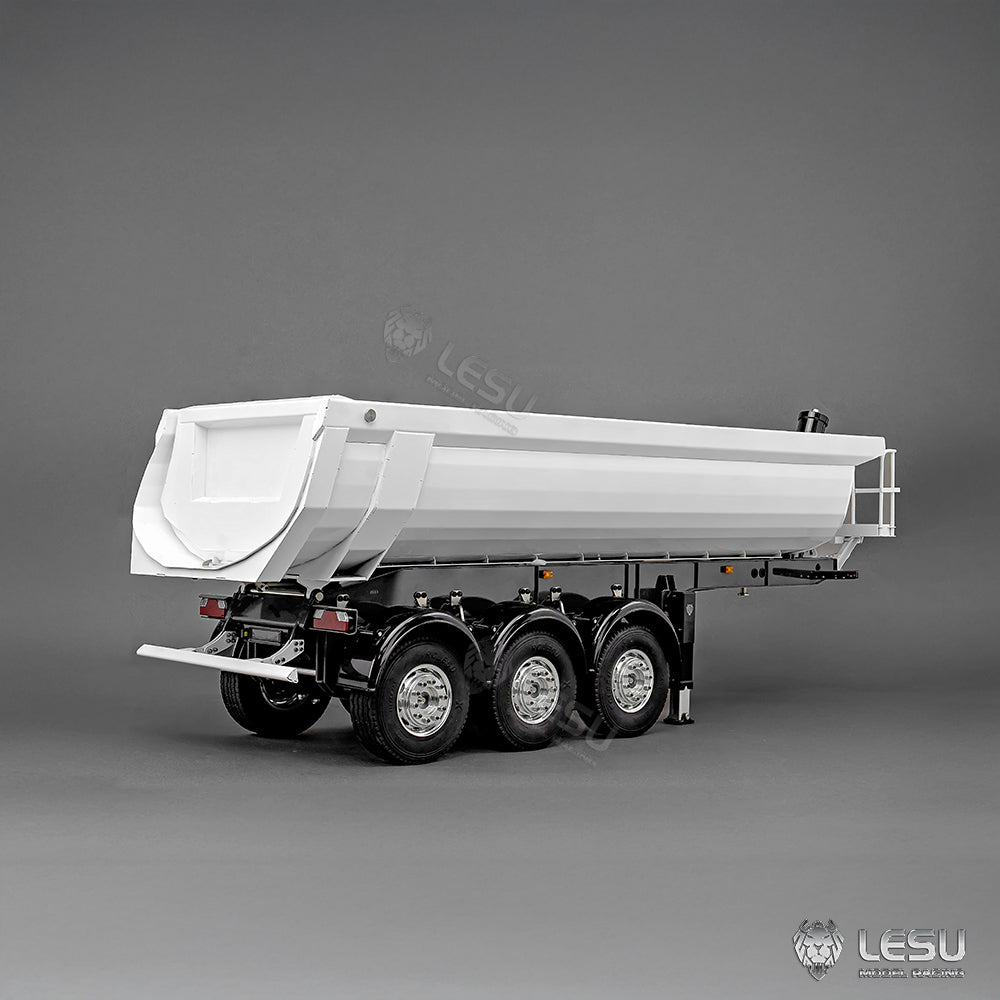 3Axles LESU Metal 1/14 RC Hydraulic Dump Trailer for DIY TAMIYA Tractor Truck Radio Controlled Lorry Car Vehicle R620 770S FH16