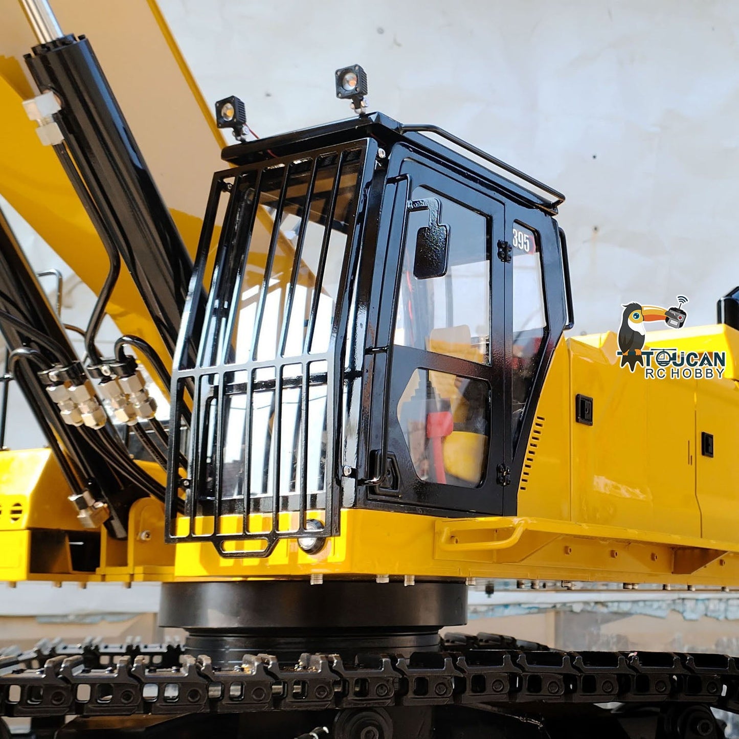 C374 Huge 1/8 RC Hydraulic Excavator 374 Metal Heavy Duty Digger RTR Radio Controlled Construction Vehicles Models Flysky Radio