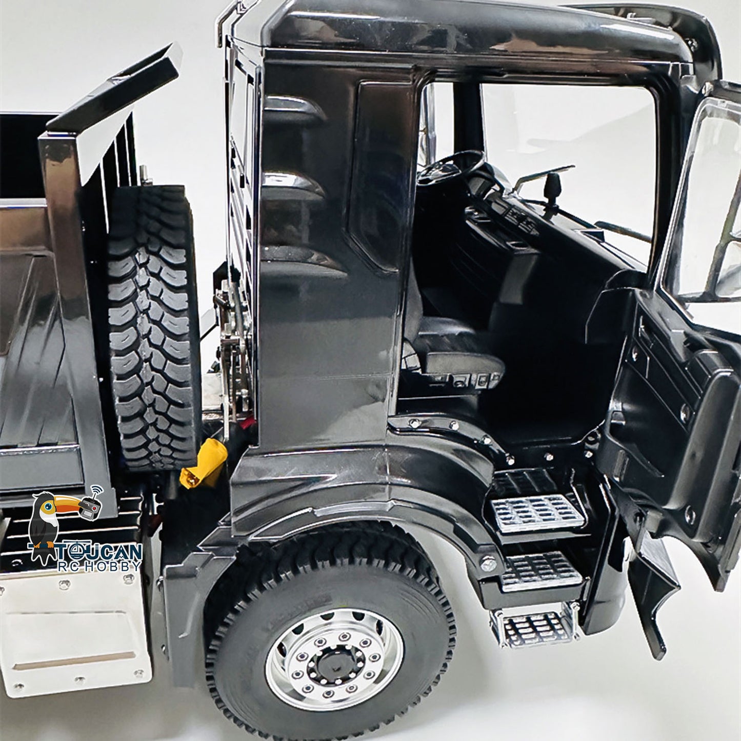 1/14 Hydraulic RC Dumper Trucks Remote Control Tipper Car Metal Cabin Lights