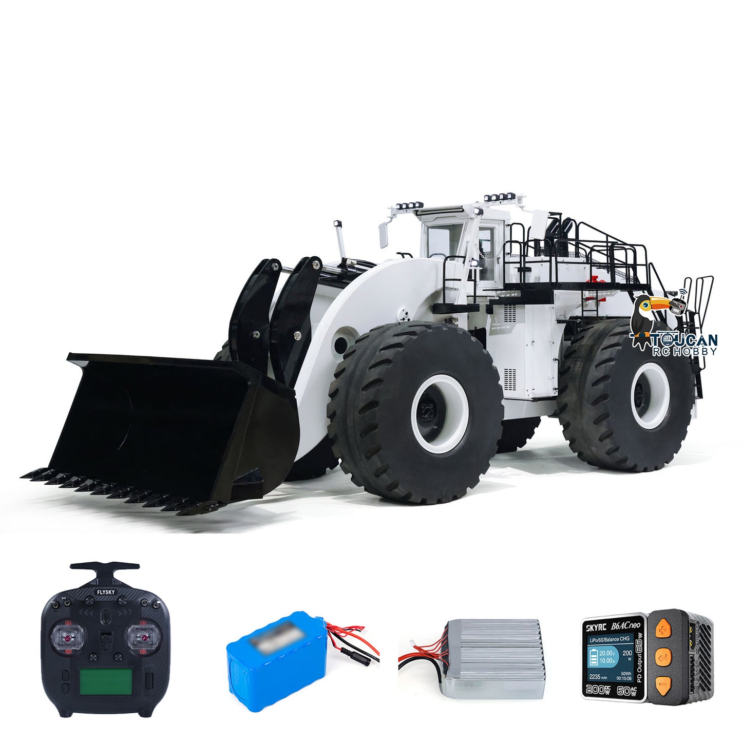 150KG! 1:14 RC Hydraulic Loader L2350 Heavy Duty RTR Radio Control Construction Vehicle with Sound Light Smoke