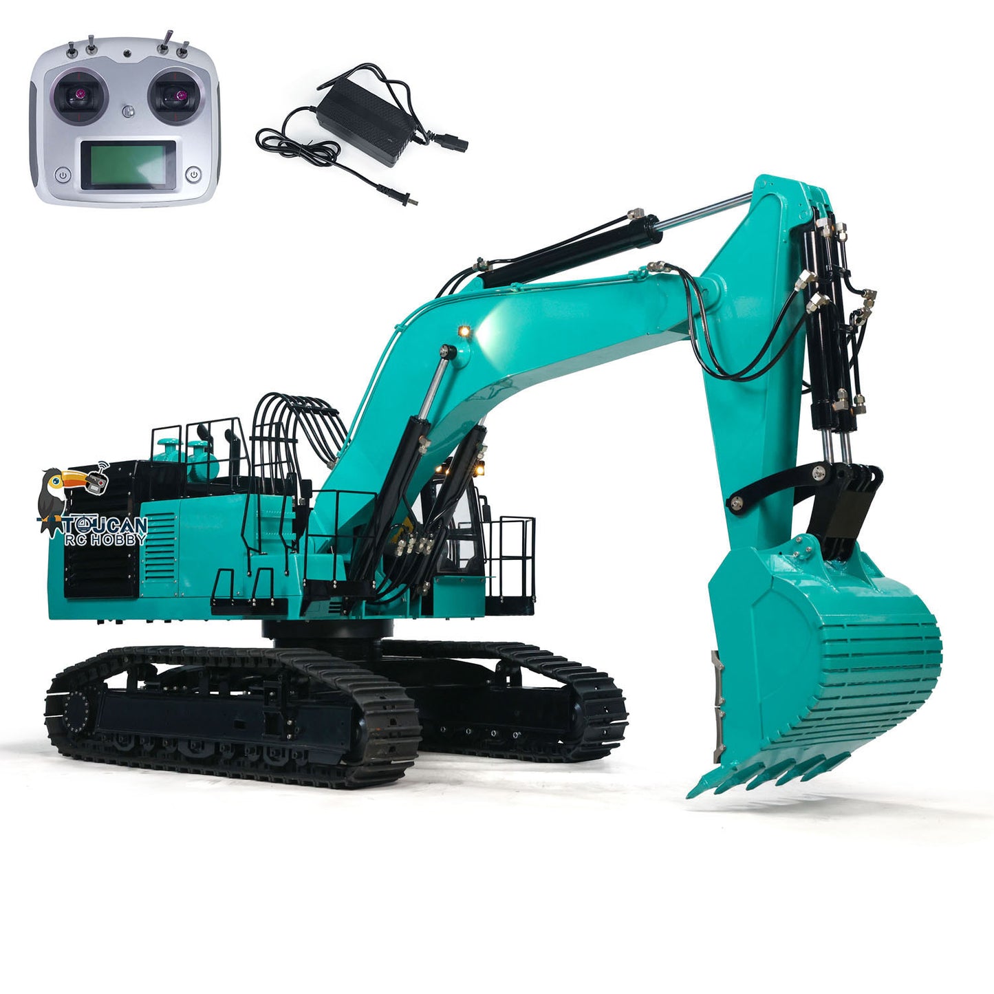 RC Hydraulic Excavator 1/8 Scale PC1250 Metal Heavy Duty Construction Vehicle