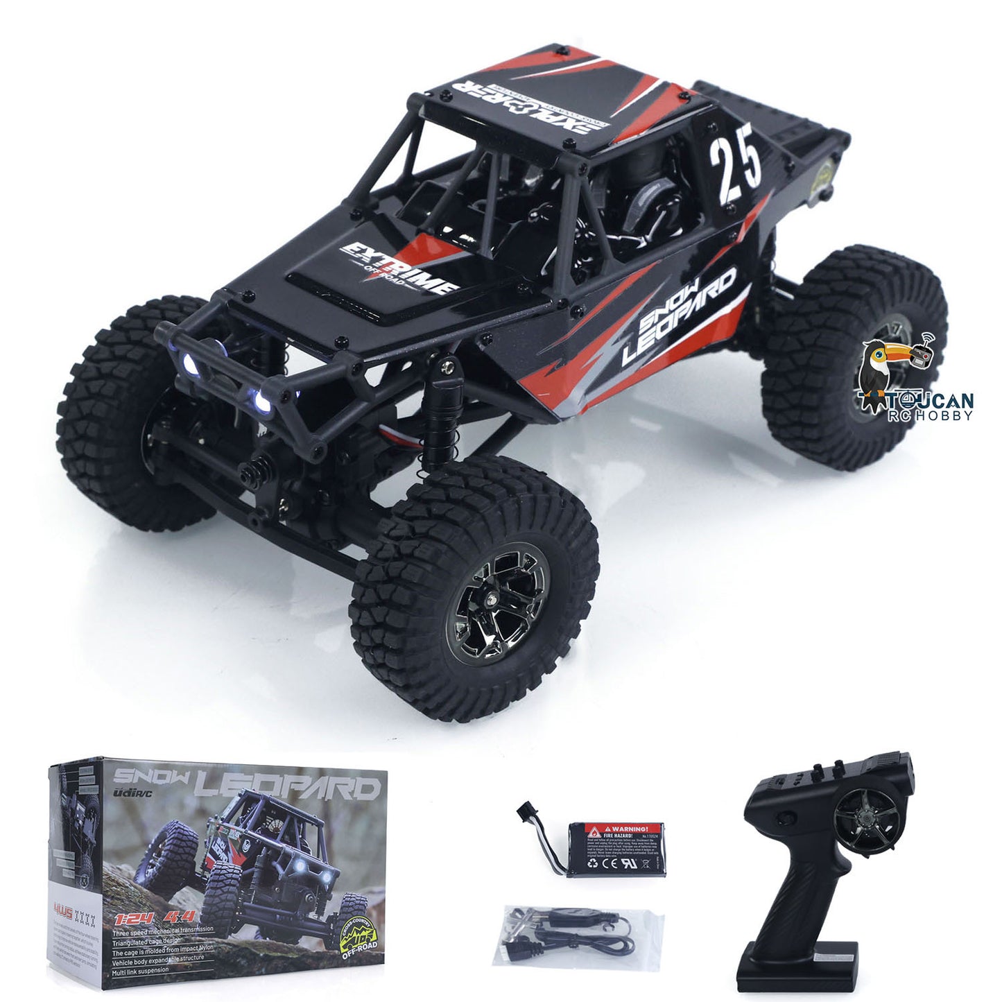 UdiRC UCX2405PRO 1/24 2.4G 4WD RC Rock Crawler Brushless Motor ESC Radio Controlled Off-Road Vehicles RTR Model Car Toys Battery