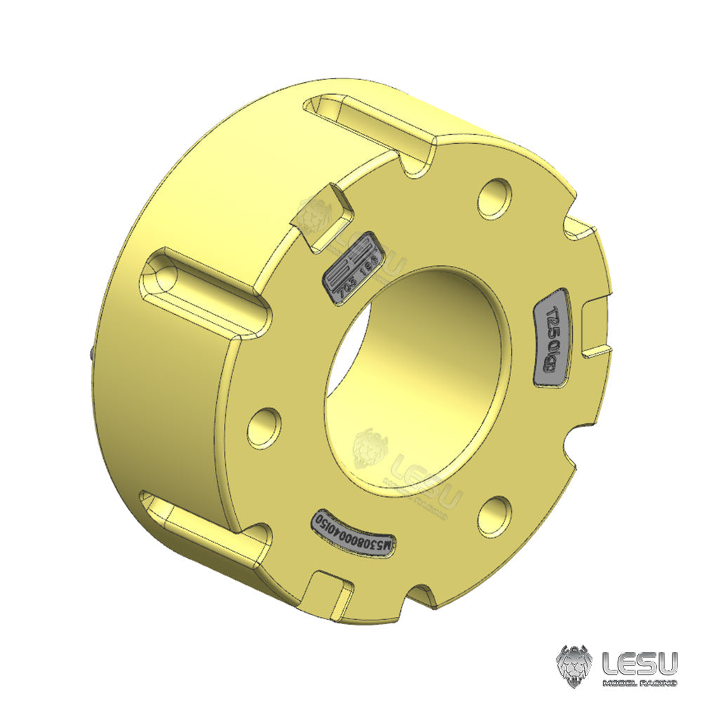 Aluminum Alloy & Brass Front Weight Increasing Module Rear Counterweight for LESU 1/14 Hydraulic RC Tractor AOUE 1050 Farm Truck DIY