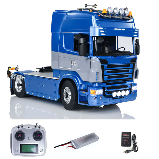 LESU RC Tractor Truck 1/14 RTR Radio Control 4X4 Vehicle Sound Light Smoke
