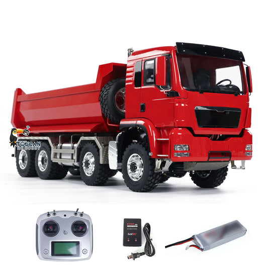 8x8 LESU 1/14 Hydraulic RC Dumper Truck RTR Remote Control Tipper Car Model