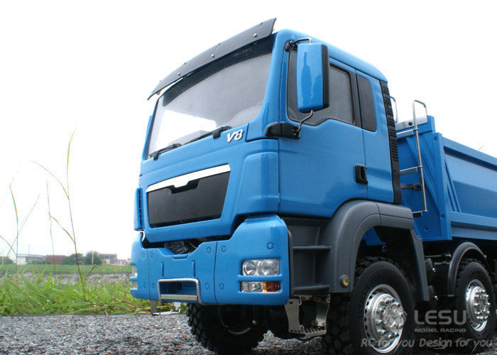 IN STOCK LESU MAN 8*8 Hydraulic RC Dumper Truck Bucket Model Motor ESC Servo 1/14 TAMIYA