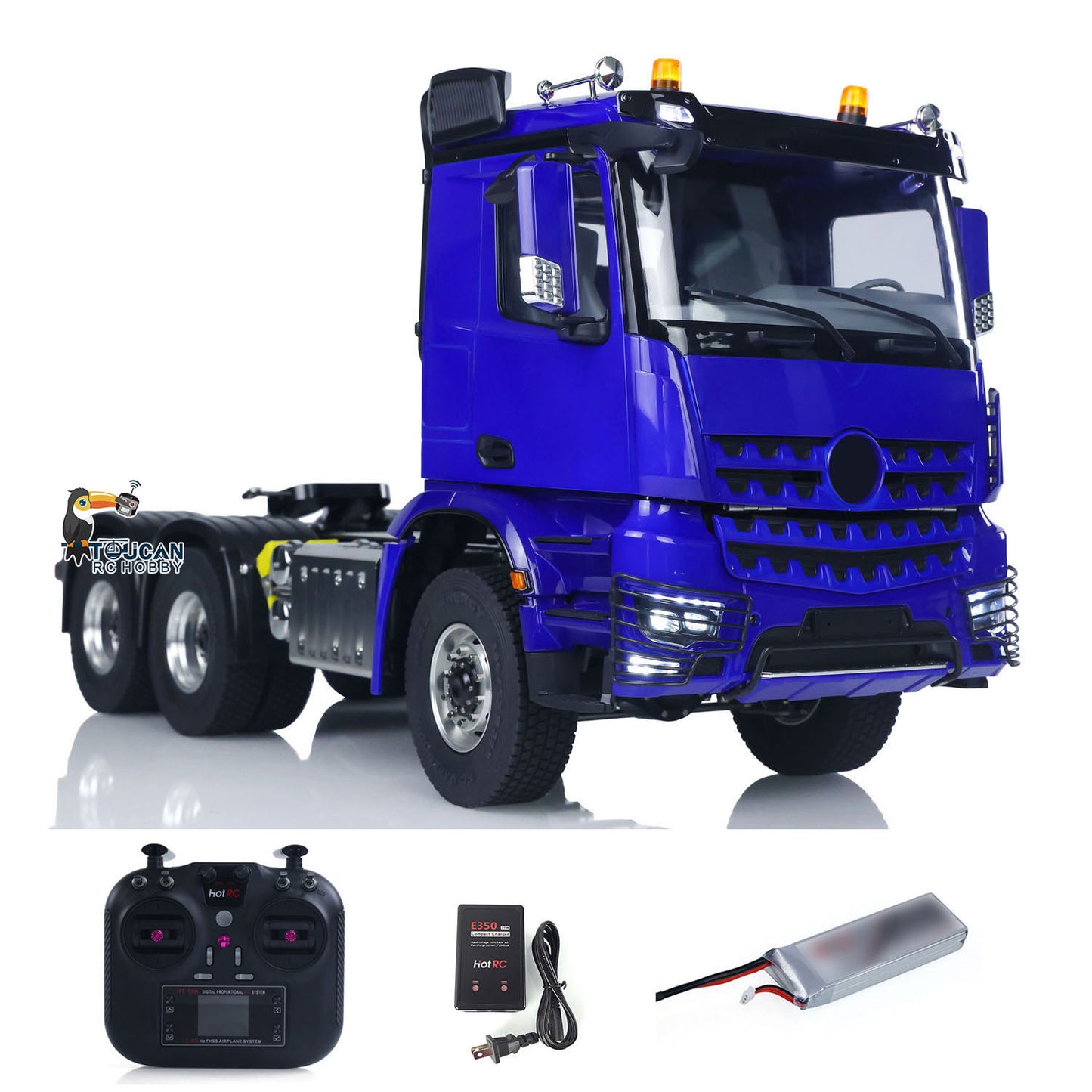 6X6 1/14 Radio Controlled Lorry Car RC Tractor Truck Model Battery RTR NO Lock Differential Axles 2Speed for TAMIYA Semi Trailer