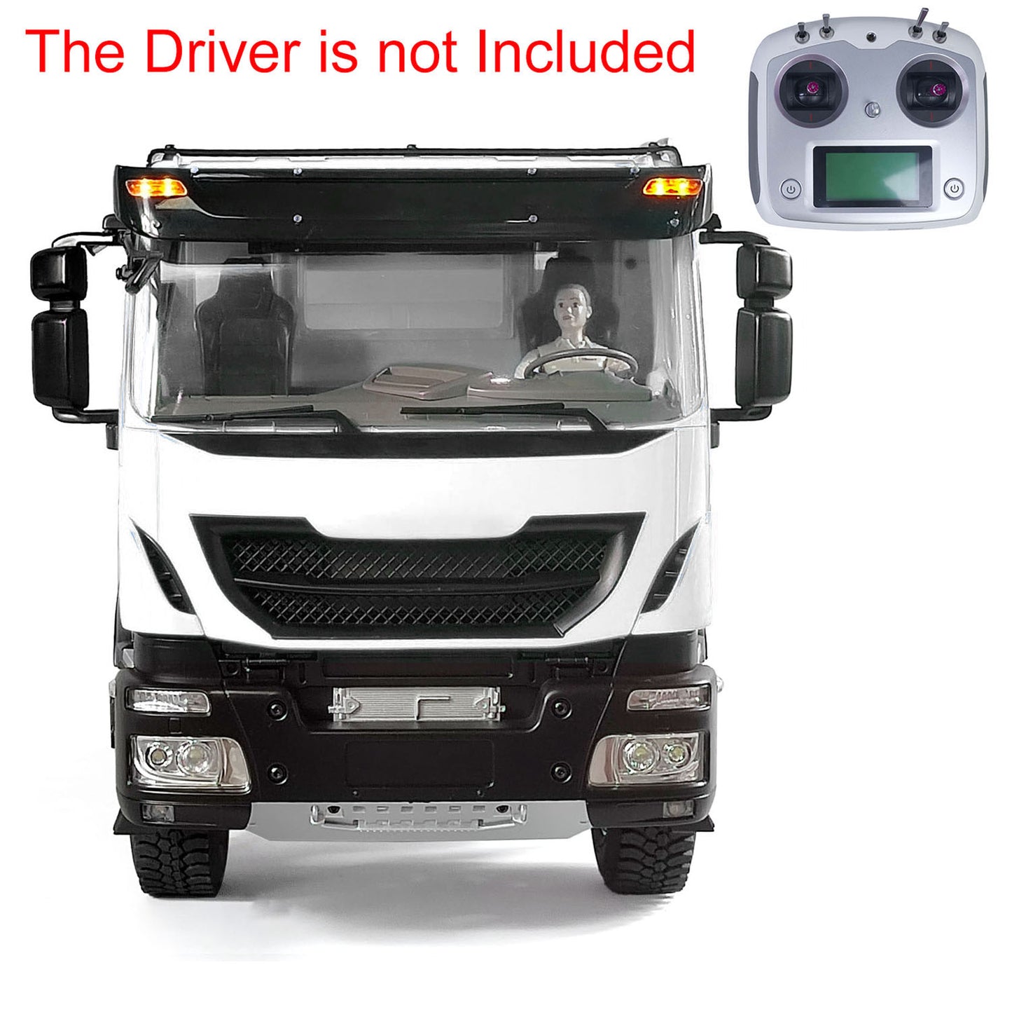 1/14 Hydraulic RC Dump Truck 6x6 Remote Control Tipper Car PNP Model LED Light 2-speed Gearbox Assembled and Painted FlySky I6S