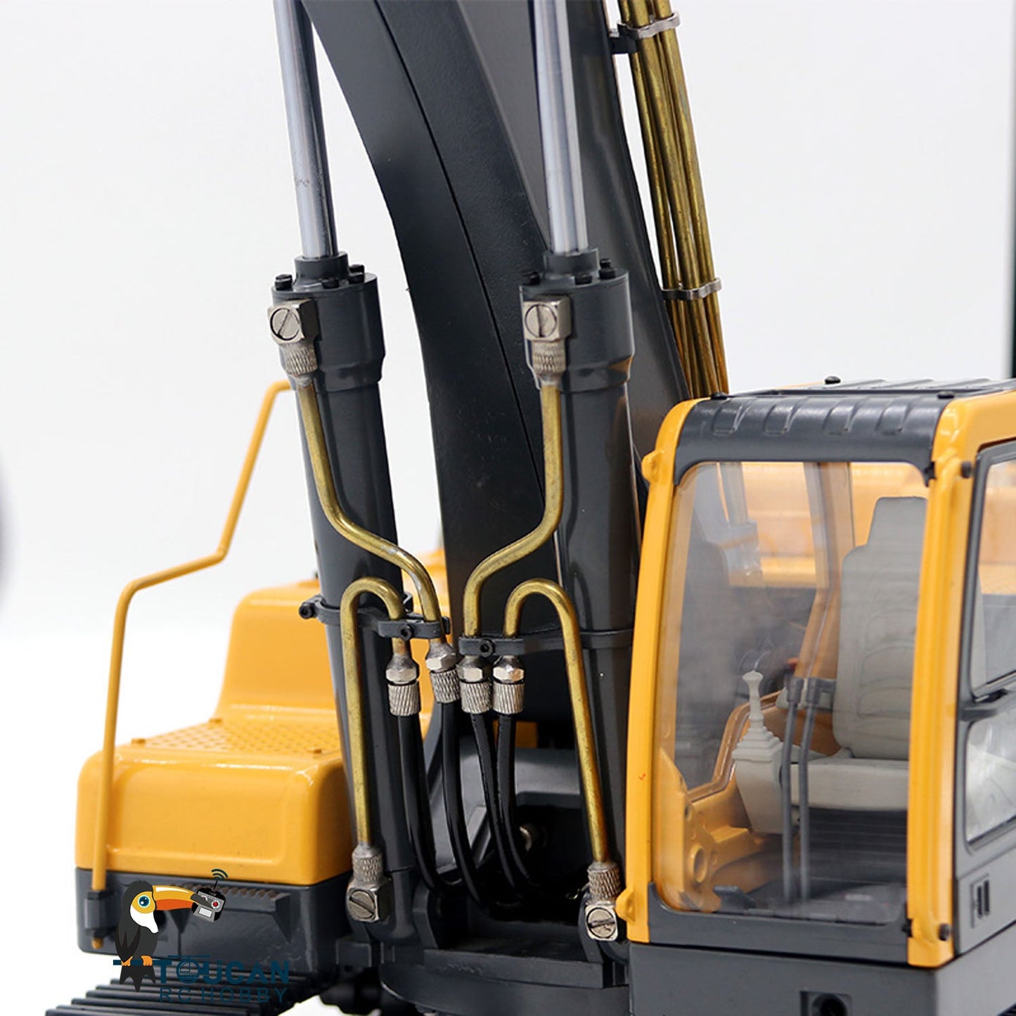 JDMODEL V2 1/14 Scale EC360 RC Digger Upgraded Radio Control Excavator Cars with Sound Light Module FlySky PL18 ESC Servo Motor