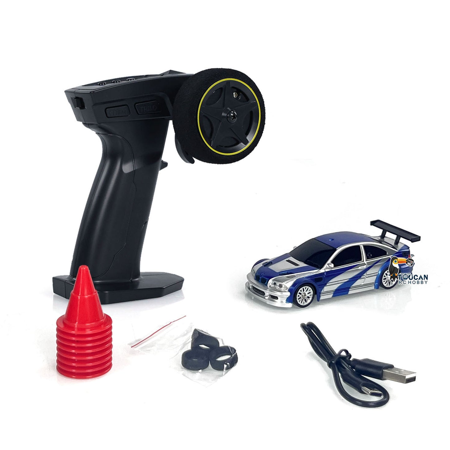 ¡¾FREE SHIPPING¡¿US STOCK Upgrade Version 4Pcs 1/43 Scale RC Drift Race Car Gyro 4WD Ready to Go Mini Car Toy High Speed Model