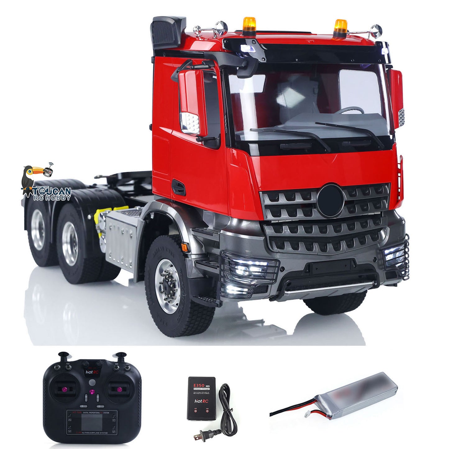 6X6 1/14 Radio Controlled Lorry Car RC Tractor Truck Model Battery RTR NO Lock Differential Axles 2Speed for TAMIYA Semi Trailer