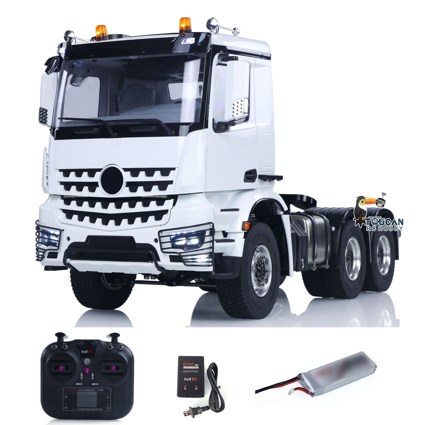 6X6 1/14 Radio Controlled Lorry Car RC Tractor Truck Model Battery RTR NO Lock Differential Axles 2Speed for TAMIYA Semi Trailer
