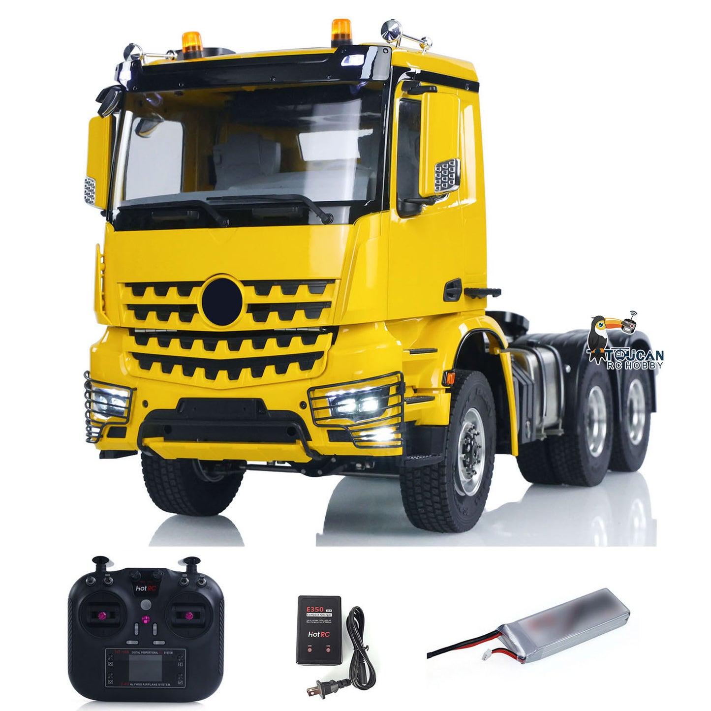 6X6 1/14 Radio Controlled Lorry Car RC Tractor Truck Model Battery RTR NO Lock Differential Axles 2Speed for TAMIYA Semi Trailer