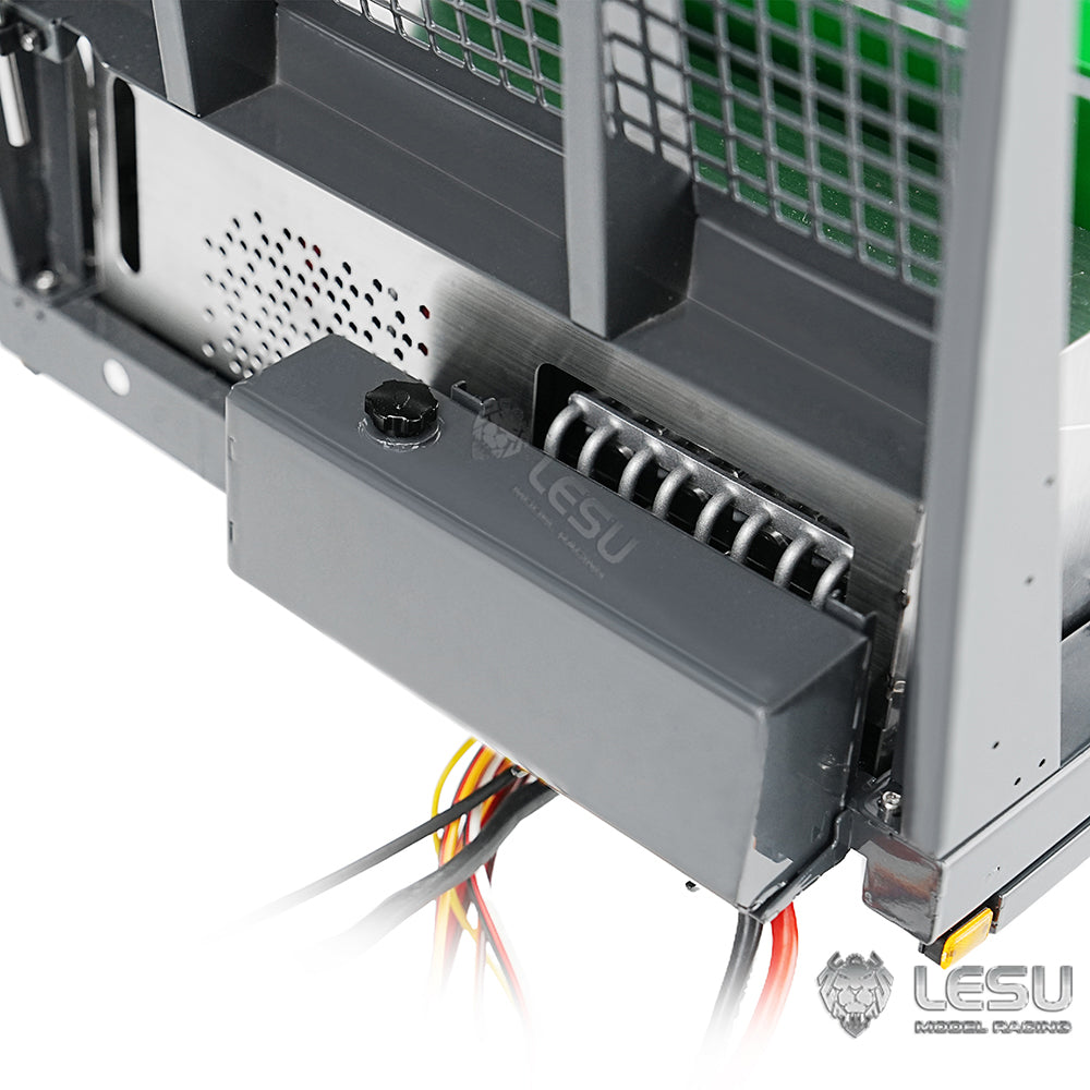 LESU Metal 1/14 RC Hydraulic Swing Arm Garbage Truck 4X4 Skip Loader RTR TGS Car