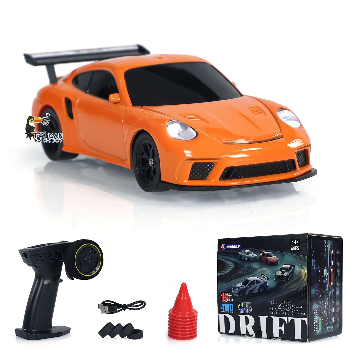 ¡¾FREE SHIPPING¡¿US STOCK 4PCS 1/43 Radio Control Drift Car 4WD RC 2.4g Mini Race Car High Speed Model Toy
