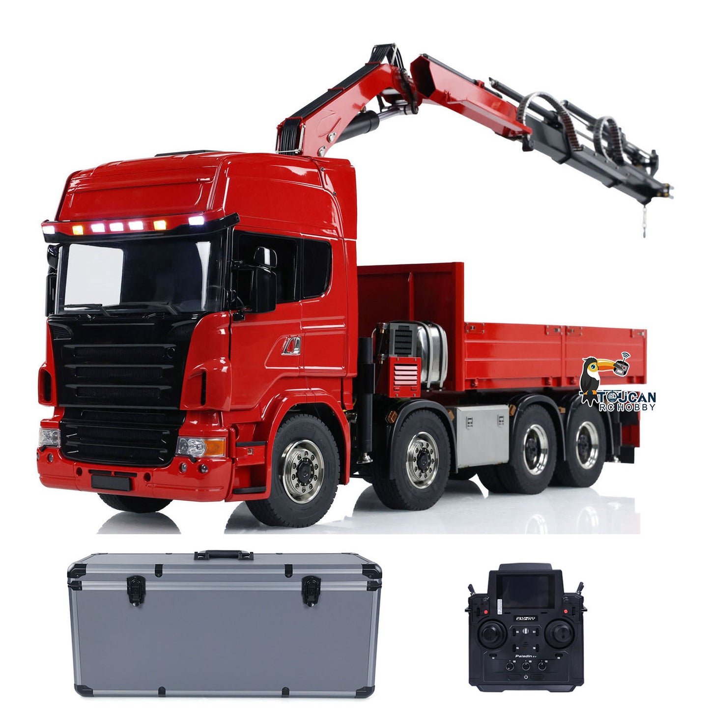 1/14 Hydraulic RC Crane Tractor Truck 8x8 Electric Car Quick Attached Bucket