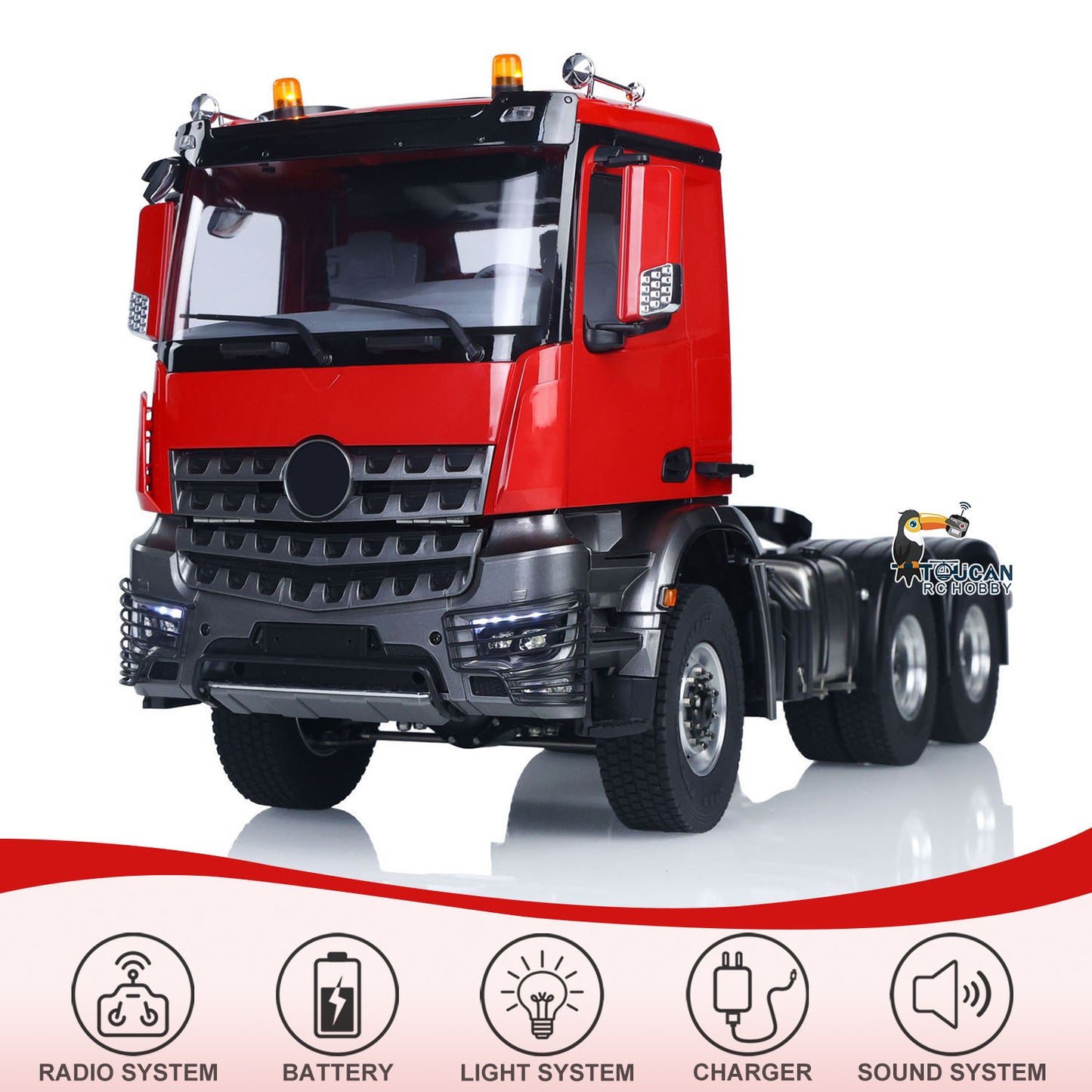 6X6 1/14 Radio Controlled Lorry Car RC Tractor Truck Model Battery RTR NO Lock Differential Axles 2Speed for TAMIYA Semi Trailer