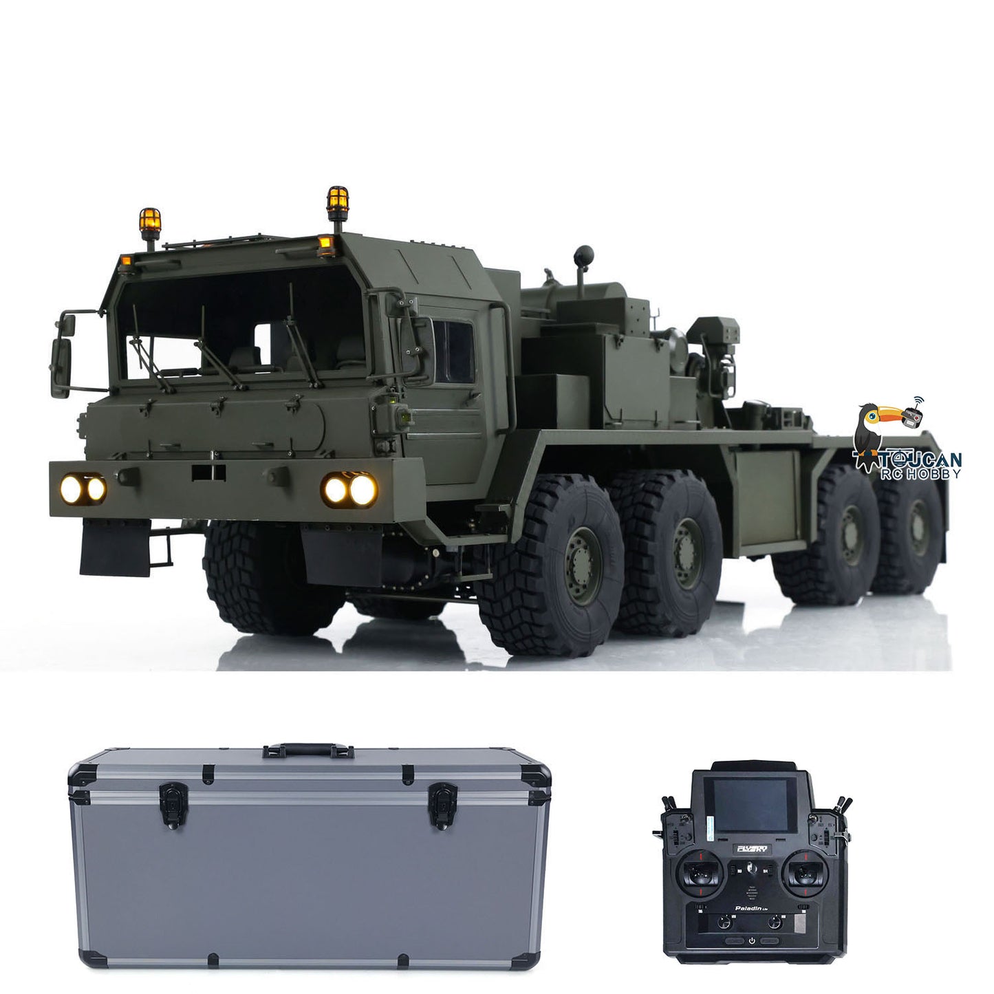 1/14 RC Tractor Truck SLT56 8x8 Full Metal Remote Control Military Transport Car