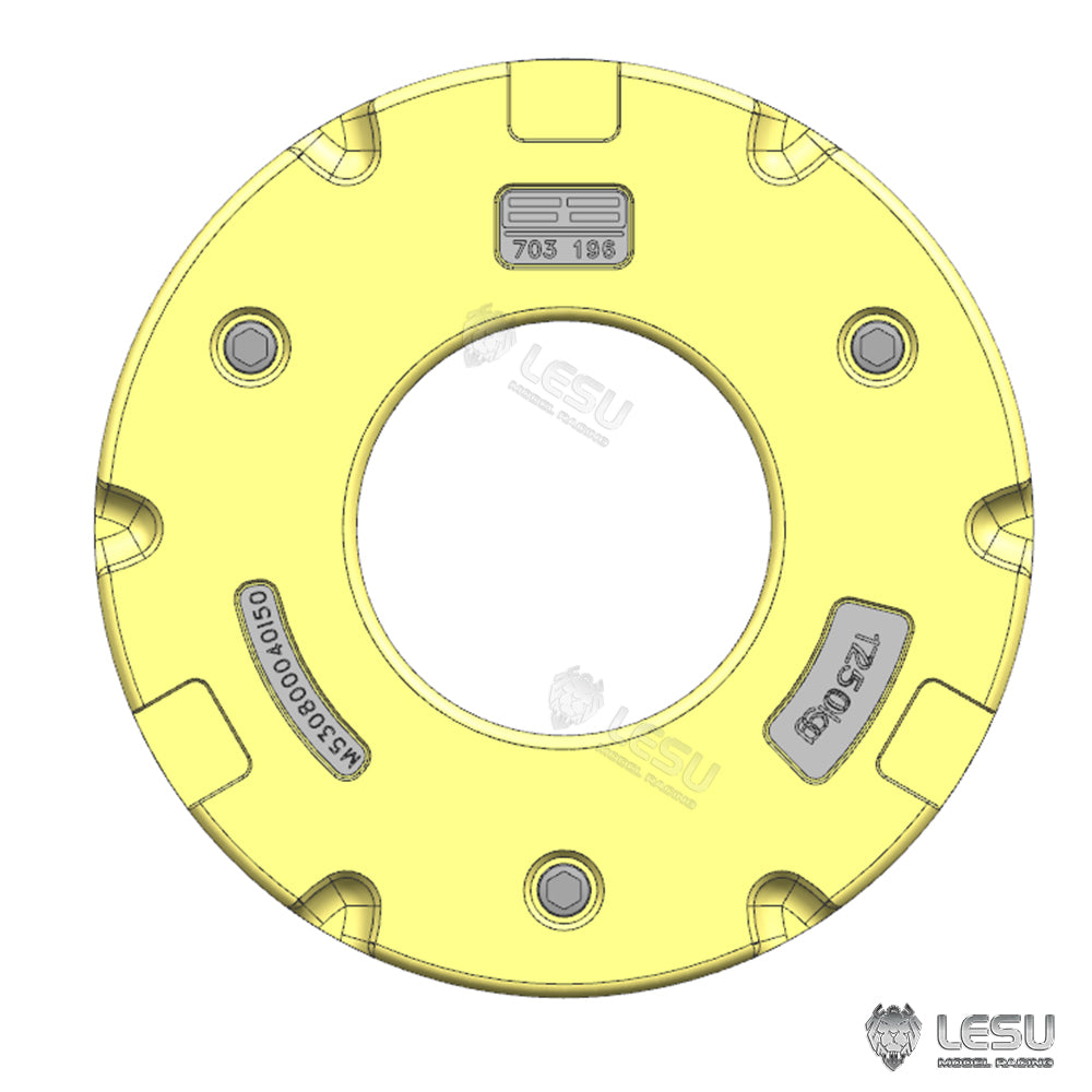 Aluminum Alloy & Brass Front Weight Increasing Module Rear Counterweight for LESU 1/14 Hydraulic RC Tractor AOUE 1050 Farm Truck DIY