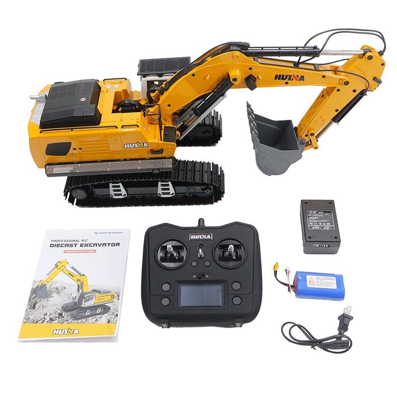 US STOCK Kabolite 1/14 RC Excavator 599 Metal RTR Remote Control Digger Model Toys Lights