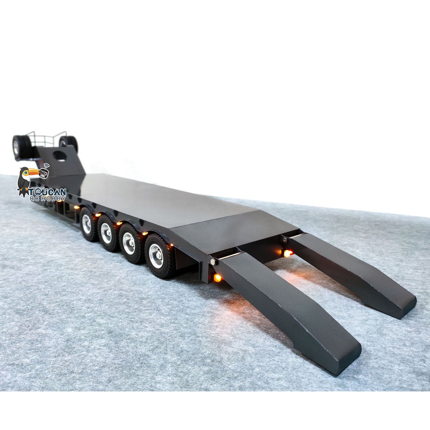1/14 6x6 TOUCAN Hydraulic RC Dump Truck Metal Radio Controlled Tipper Car Differential Lock Light Sound FlySky I6S