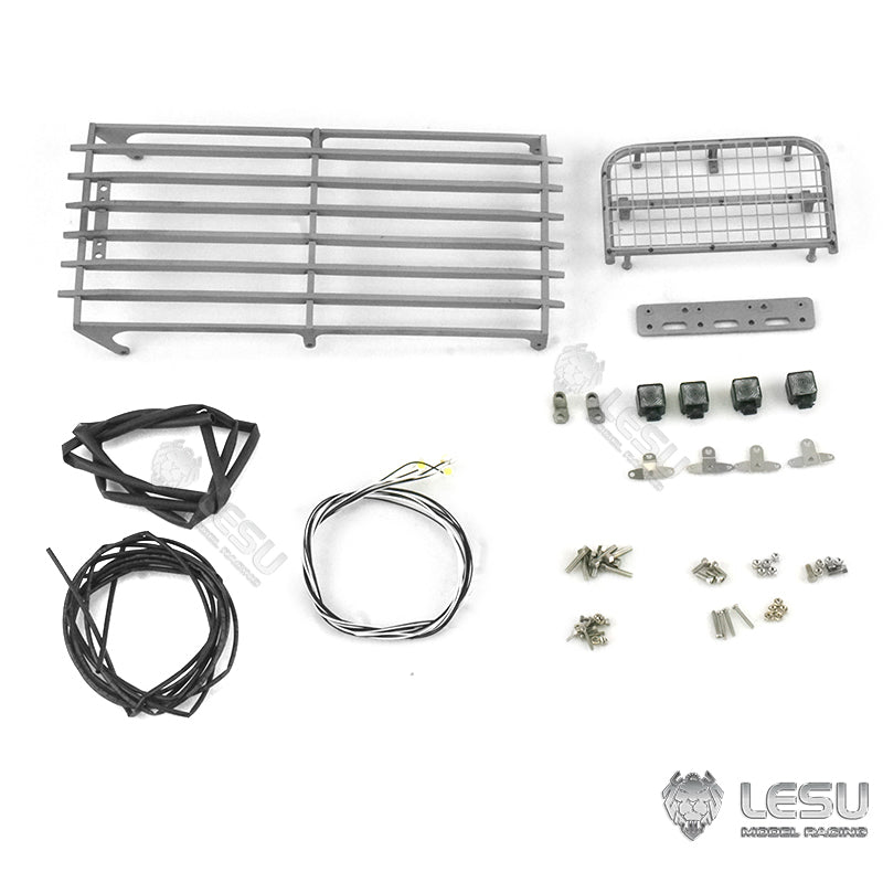 LESU 1/14 PC360 Painted & Unassembled Metal RC Hydraulic Excavator Protective Fence Plastic Liquid Crystal Display Scraper