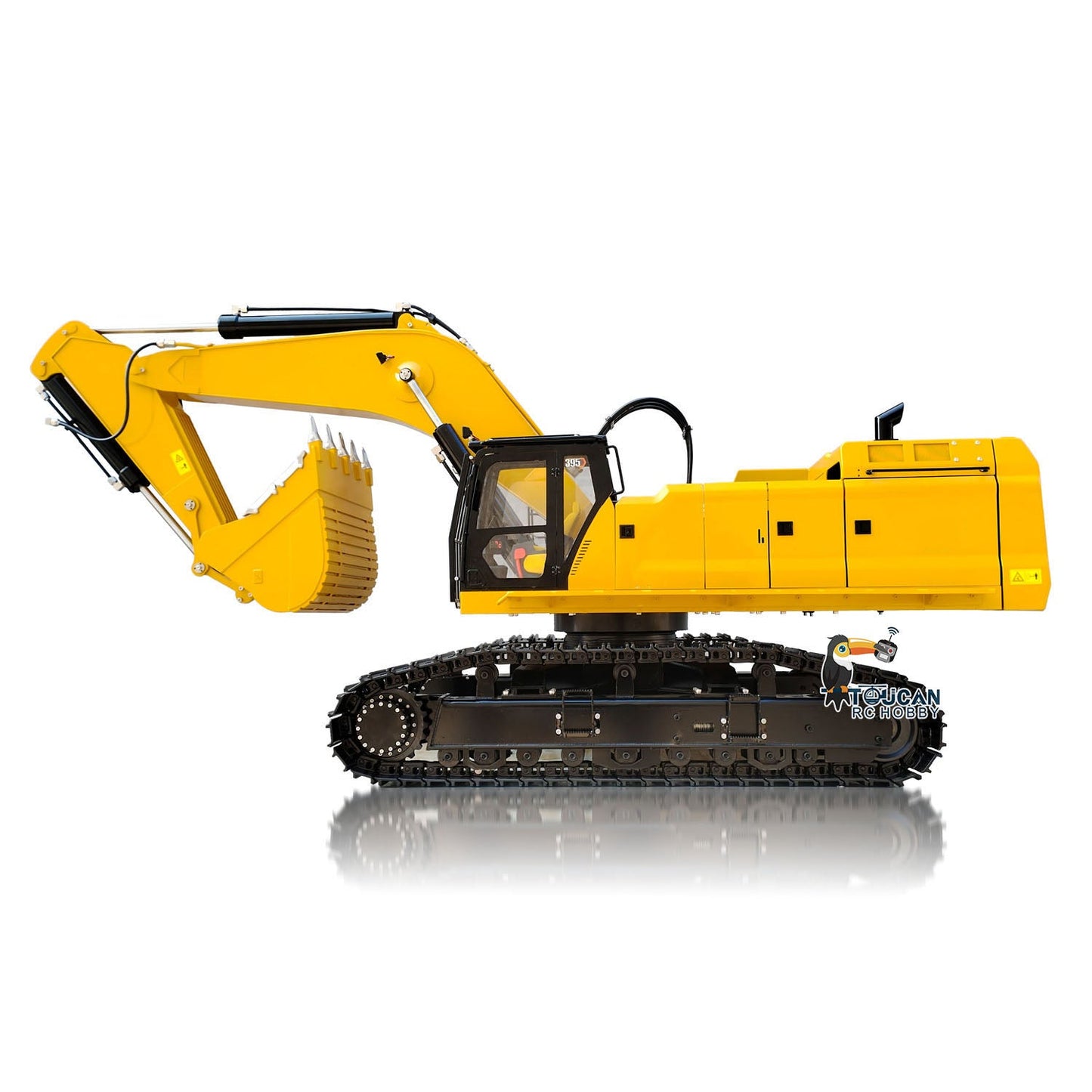 Huge 1/8 RC Hydraulic Excavator 395 C395 Metal Heavy Duty Digger RTR Radio Controlled Construction Vehicles Models Flysky Radio