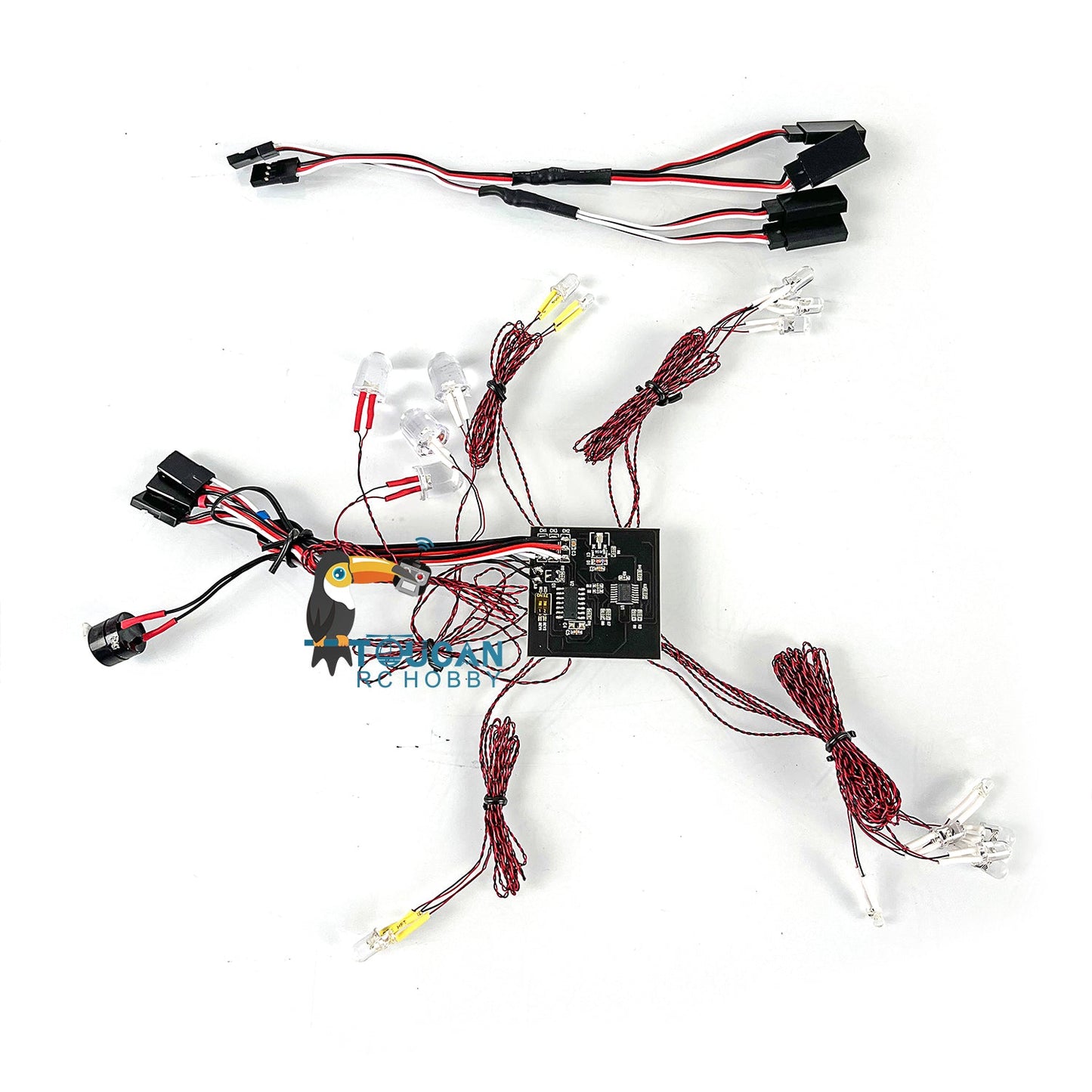 LED Light System For 1/14 JDM-98 Hydraulic RC Loader Model RC Bulldozer Model DIY Parts