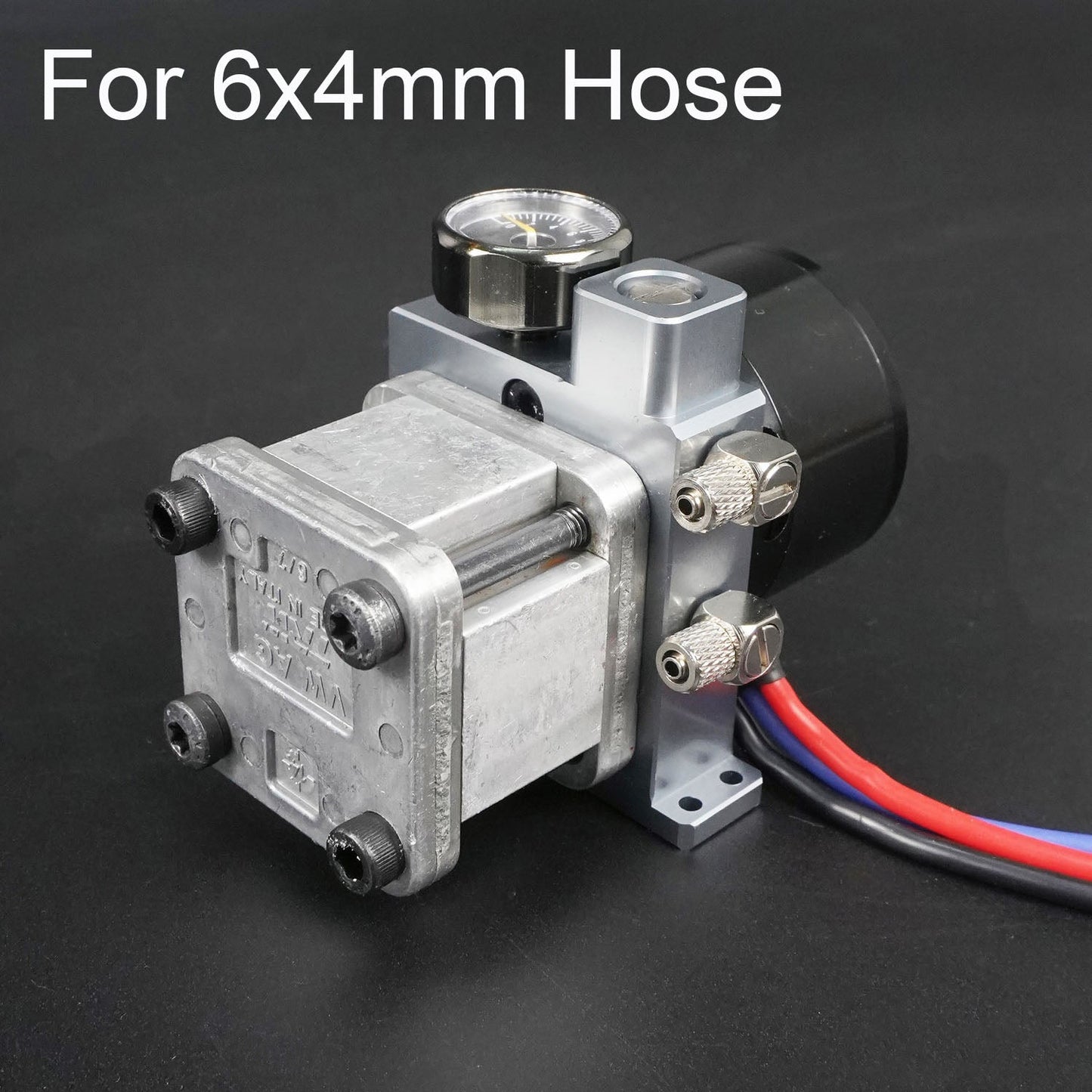 Metal Hydraulic Pump Pressure Gauge for 1/12 1/14 RC Construction Trucks Cars