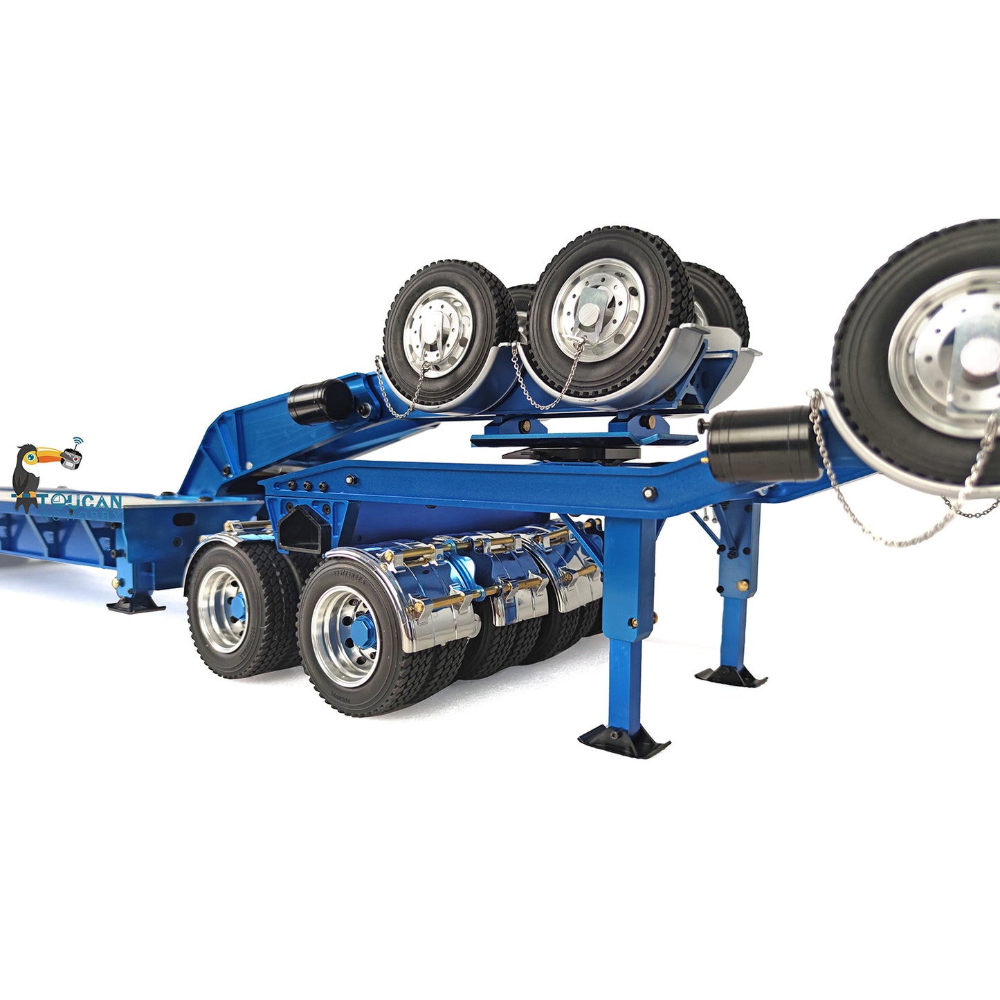 1/14 6x6 TOUCAN Hydraulic RC Dump Truck Metal Radio Controlled Tipper Car Differential Lock Light Sound FlySky I6S