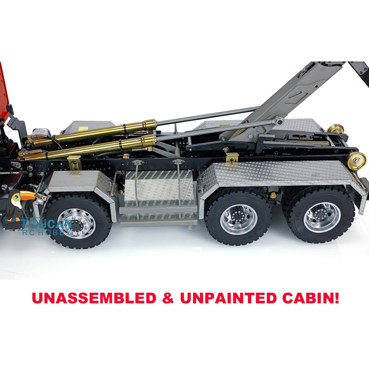 LESU 1/14 TGS 8*8 Hydraulic RC Dumper Truck Car 1/2 Transfer Case ESC Motor 3T Sound LED Light Lock Differential Steering Servo