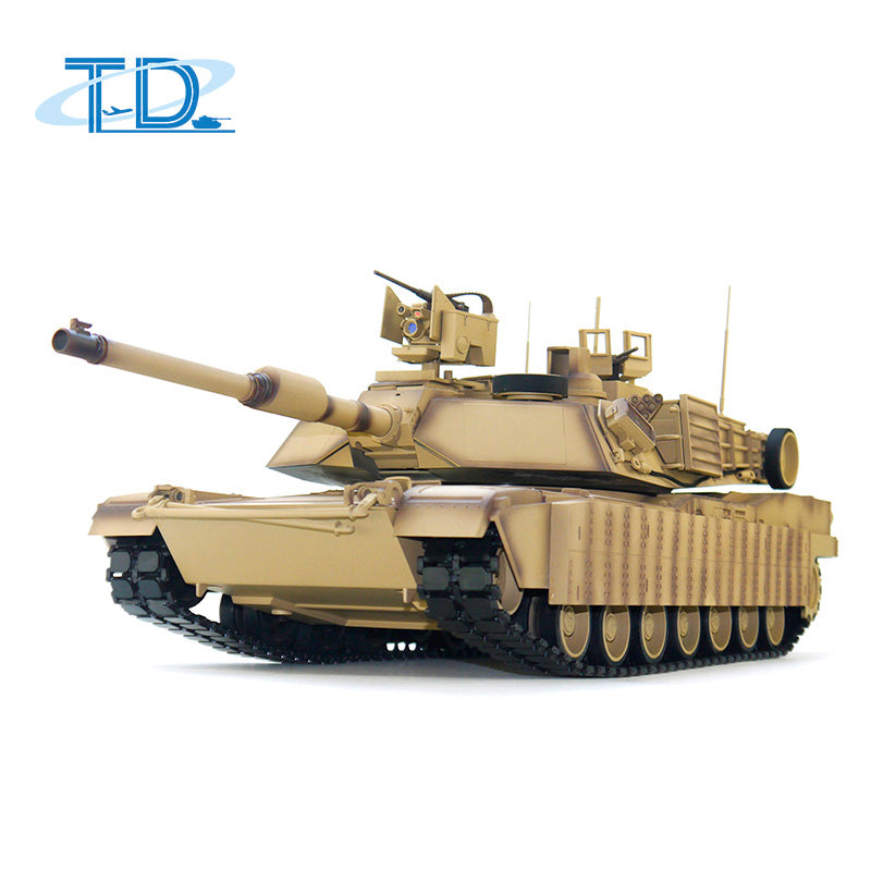 1/16 Tongde RC Infrared Battle Tank Radio Control Panzer M1A2 SEP V2 Abrams Electric Military Tanks 320 Rotation Simulation Model