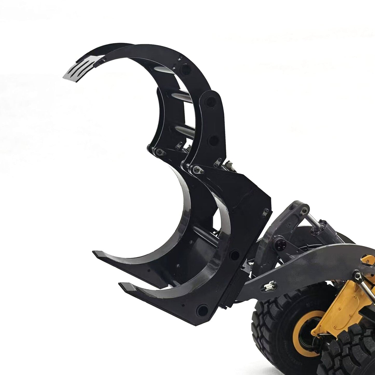 Metal Root Rake Grapple Sorting Grapple Attachment for MTM 1/14 RC Hydraulic Loader WA480 E260L Construction Vehicle Model Parts