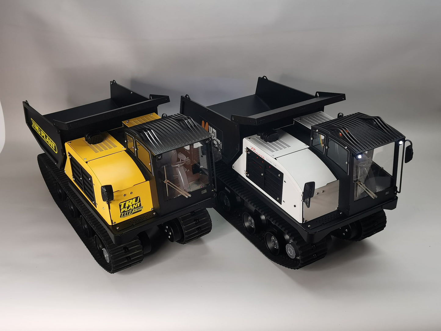 Pre-order New 11/14 RC Hydraulic Crawler Dump Truck T14R Metal Tracked Tipper RTR Construction Machine Flysky ST8 Radio Light Sound Battery