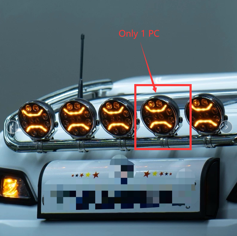 1PC Multi-mode Spotlight Headlight Light For 1/14 Tractor Truck Model DIY Decorative Parts