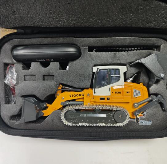 IN STOCK New Toy! Free Shipping 1:50 RC Electric Lifting Tracked Loader LR636 2.4G Construction Vehicle Metal Bucket Tracks Ripper RTR Model Light Sound Battery