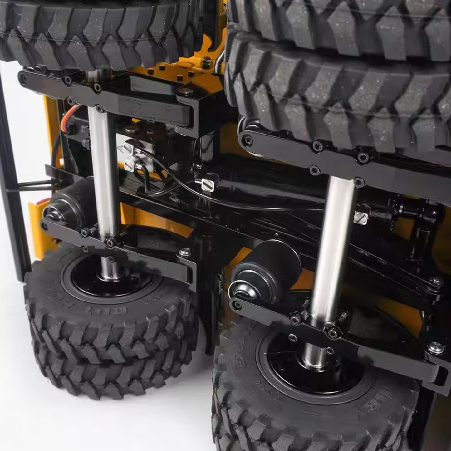1/14 Dump Trailer W/ Hydraulic Pump Spring Supported Leg for 1/14 Radio Controlled Tractor Truck RC Digger Excavator LR914